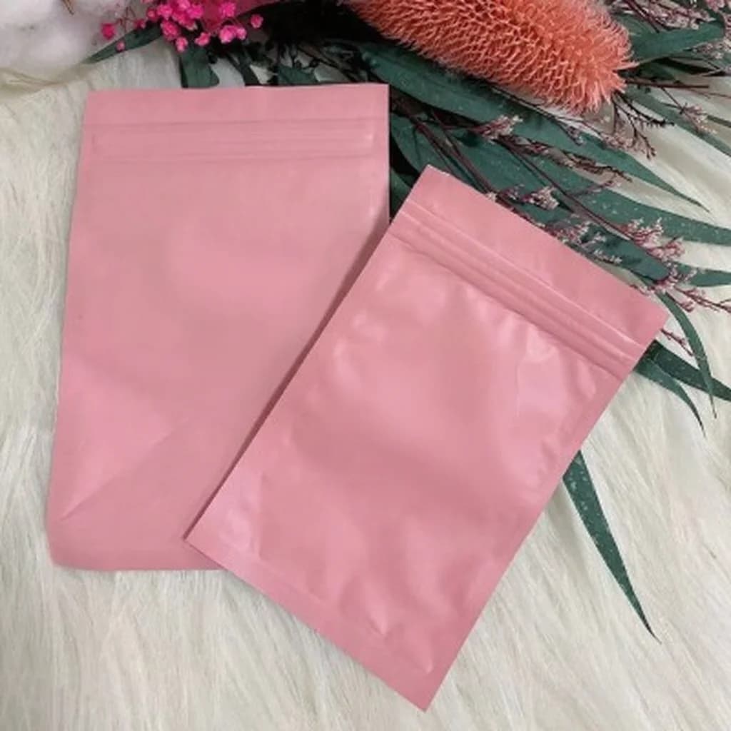 Pungi ziplock din plastic mat, pentru instrumente de manichiură și unghii false