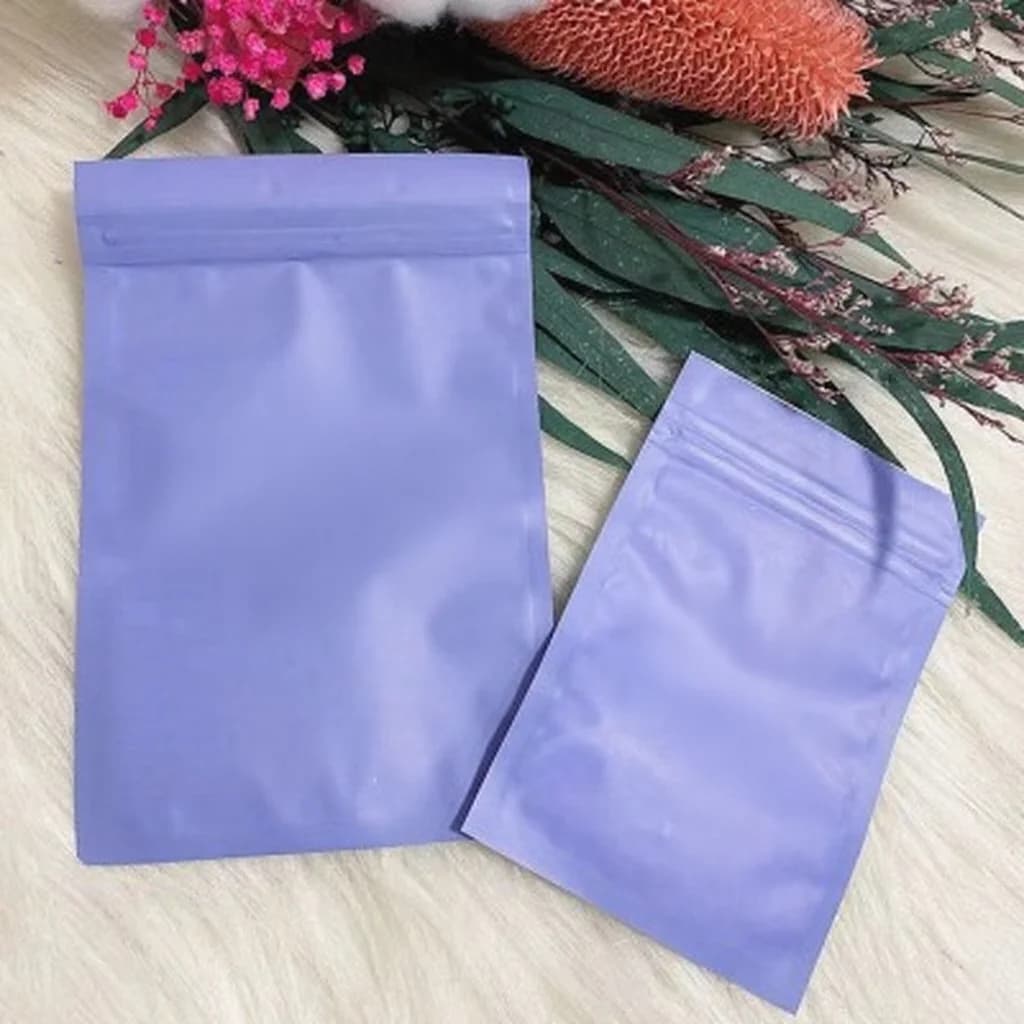 Pungi ziplock din plastic mat, pentru instrumente de manichiură și unghii false